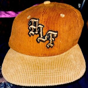 ALF 6 panel snap back hat in golden brown corduroy! NWT